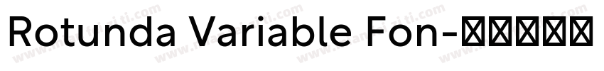 Rotunda Variable Fon字体转换